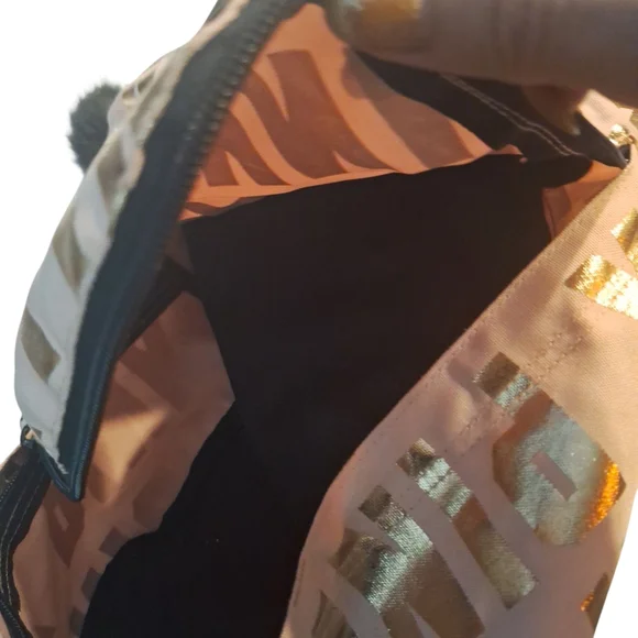 Pink Rosegold On Light Pink Small Bookbag Victorias Secret - Picture 4 of 4